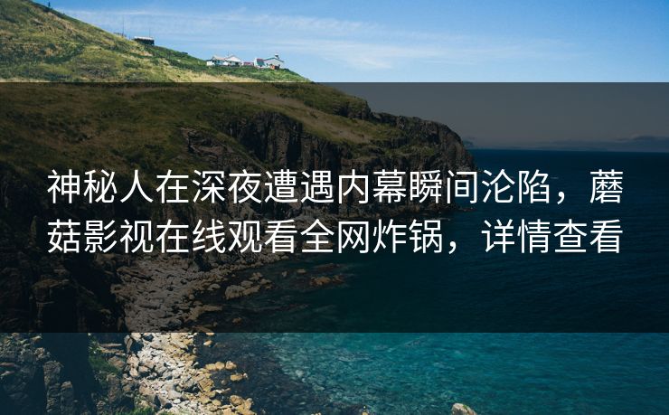 神秘人在深夜遭遇内幕瞬间沦陷，蘑菇影视在线观看全网炸锅，详情查看